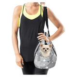 Borsa trasportino imbottita grigia  42x25x28 cm - immagine 2