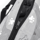 Borsa trasportino imbottita grigia  42x25x28 cm - immagine 4