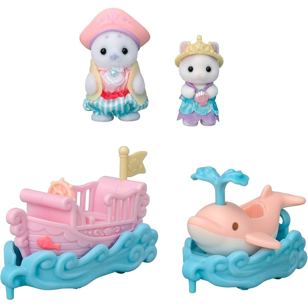SYLVANIAN FAMILIES VEICOLI BARCA E BALENA - immagine 2