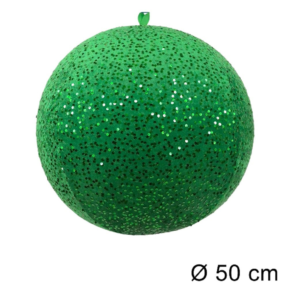 Palla Gonfiabile Natalizia Verde D.50 cm