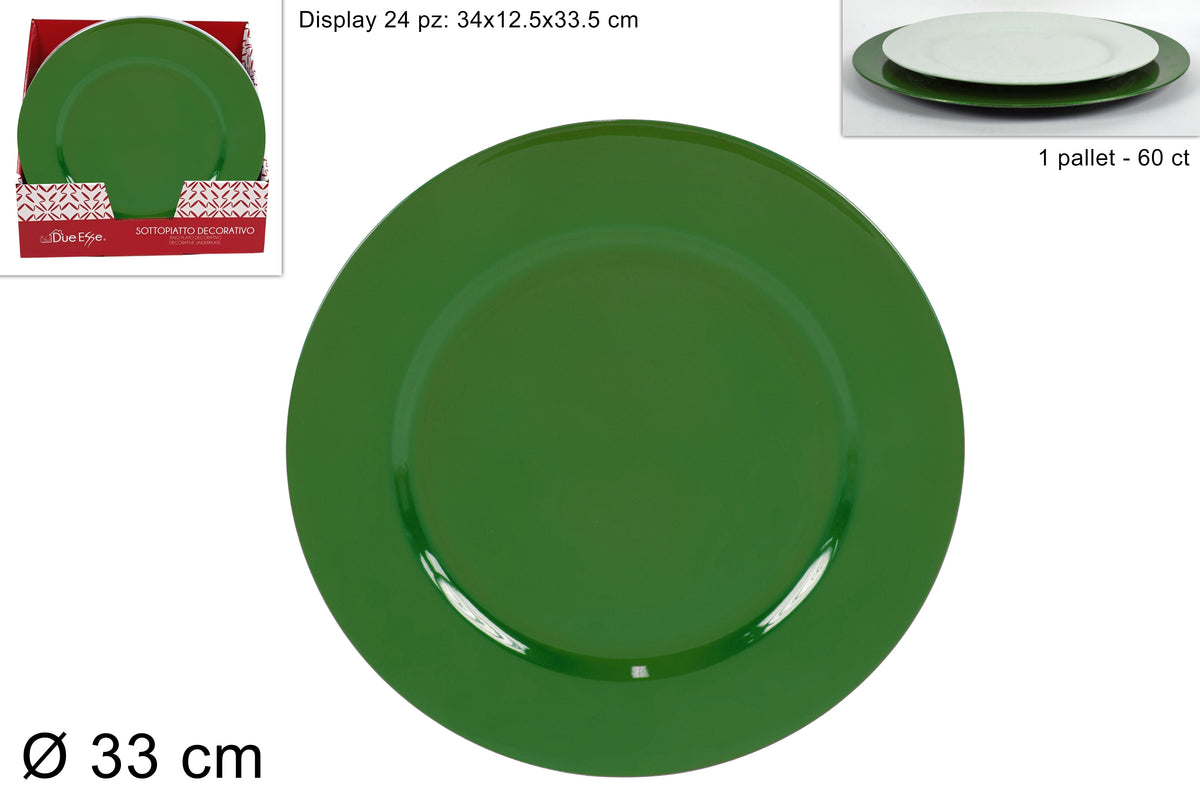 SOTTOPIATTO Natalizio 33CM.VERDE