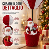 Mongolfiera con Babbo Natale 40x40xH.97 cm - immagine 4