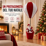 Mongolfiera con Babbo Natale 40x40xH.97 cm - immagine 5