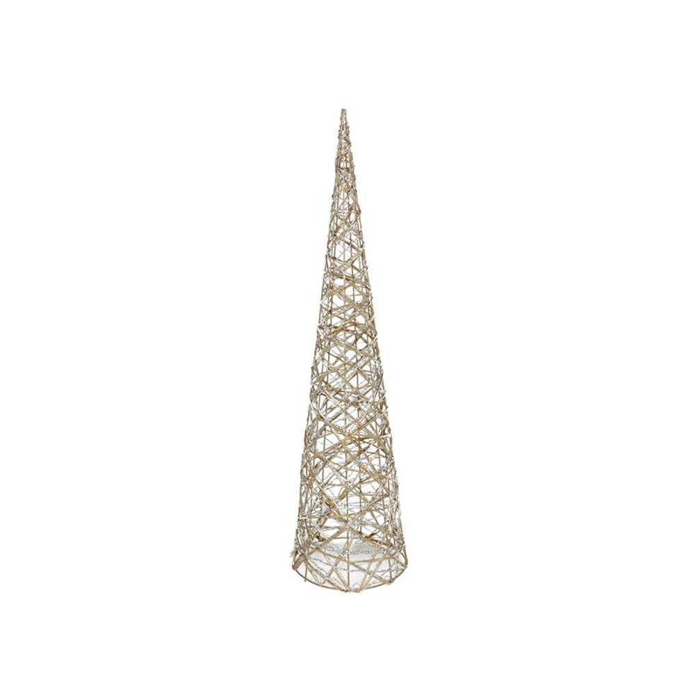 Cono Natalizio Oro 80 led 20x20x80 cm