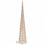 Cono Decorazione Natalizia 600 LED Oro 28x28x150 cm