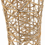 Cono Decorazione Natalizia 600 LED Oro 28x28x150 cm - immagine 3