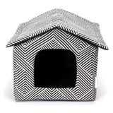 Cuccia a casetta in tessuto, fantasie assortite 53x50x43 cm - immagine 9