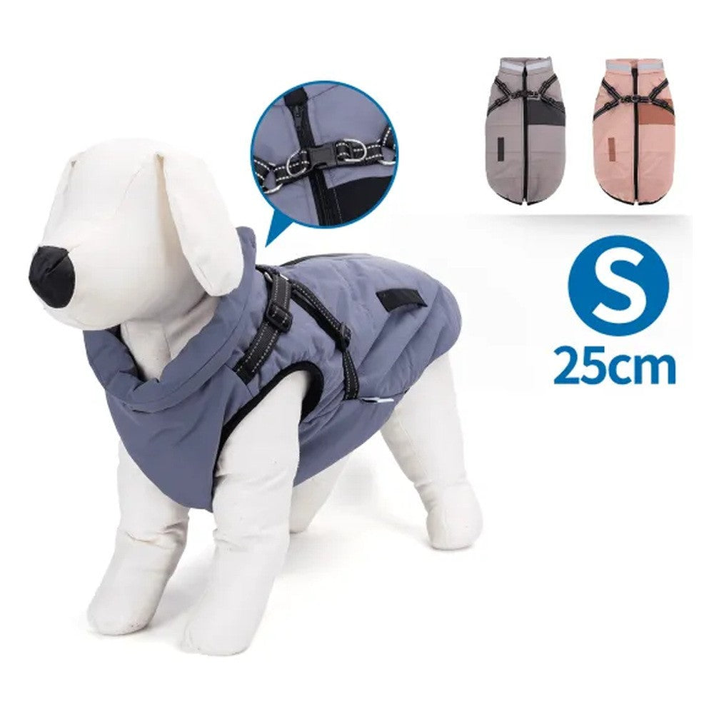 Cappottino con collare per cani colori assortiti TG. S
