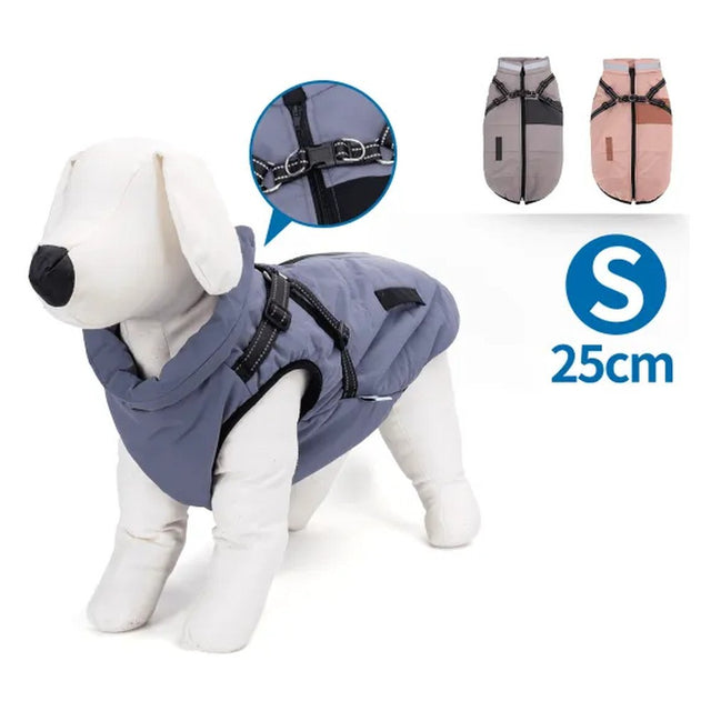 Cappottino con collare per cani colori assortiti TG. S