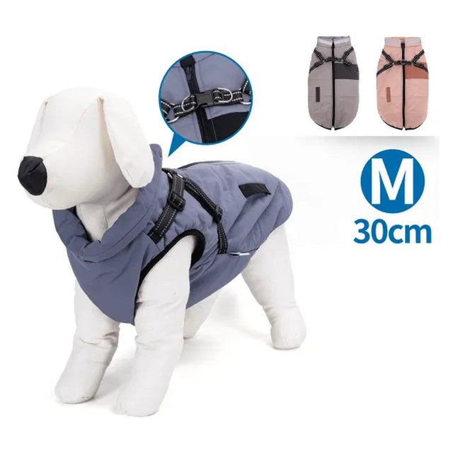 Cappottino con collare per cani colori assortiti TG. M