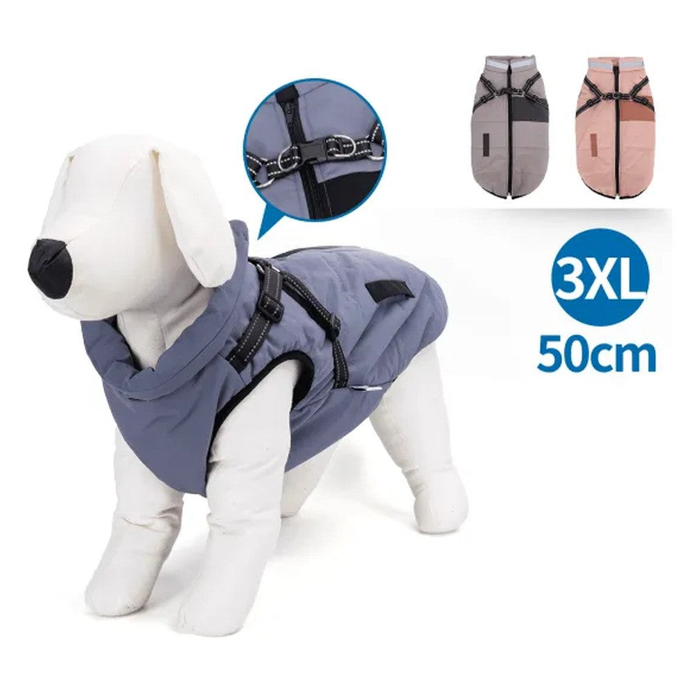 Cappottino con collare per cani colori assortiti TG. XXXL