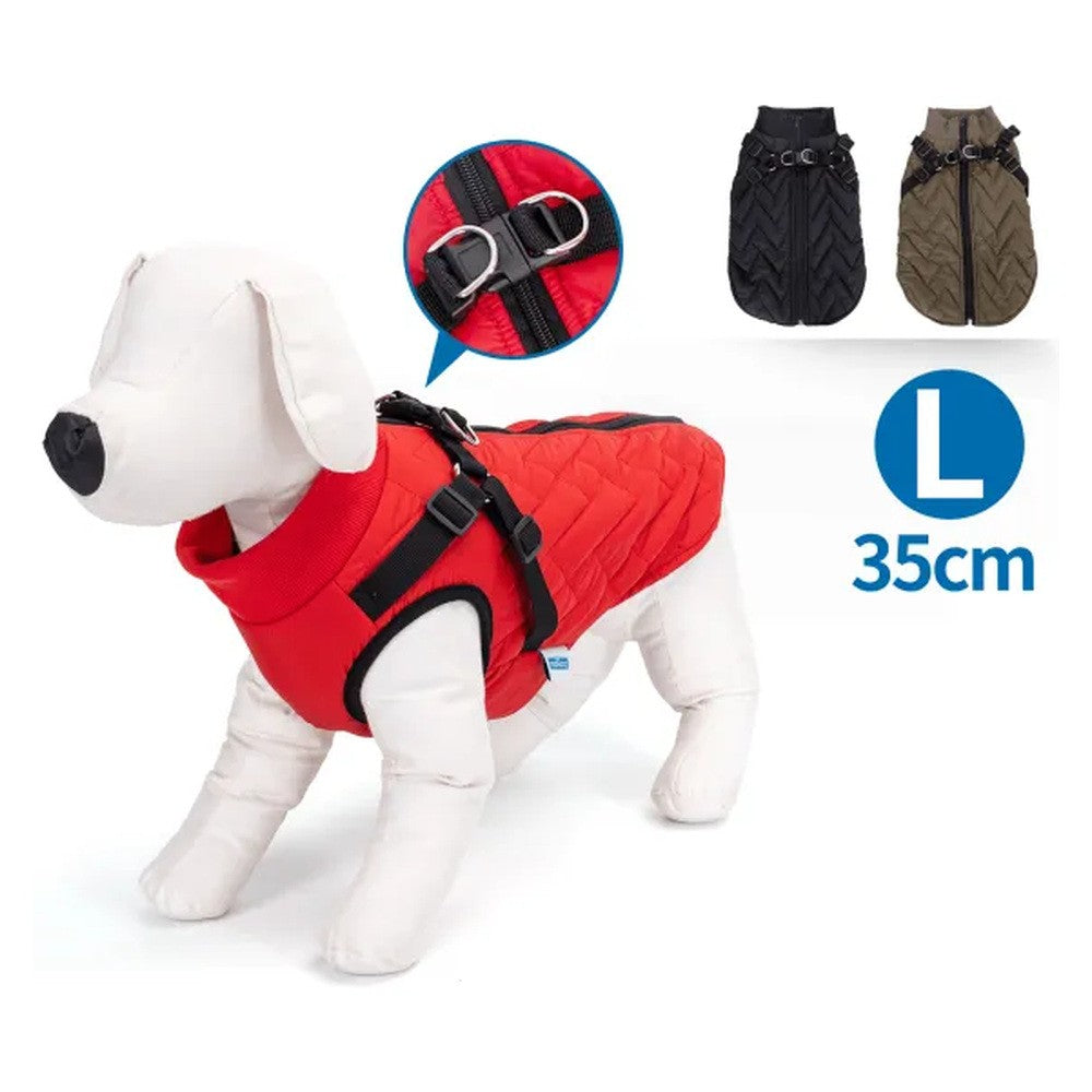 Cappottino con collare per cani colori assortiti TG. L