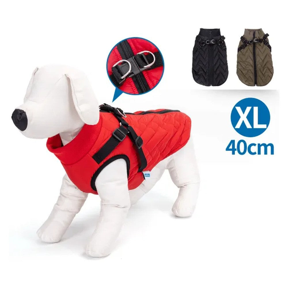 Cappottino con collare per cani colori assortiti TG. XL