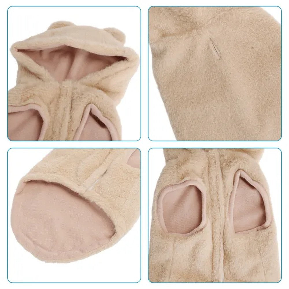 Cappottino con cappuccio per cani colori assortiti TG. L - immagine 5