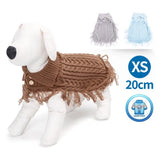 Maglione con risvolto per cani colori assortiti TG. XS
