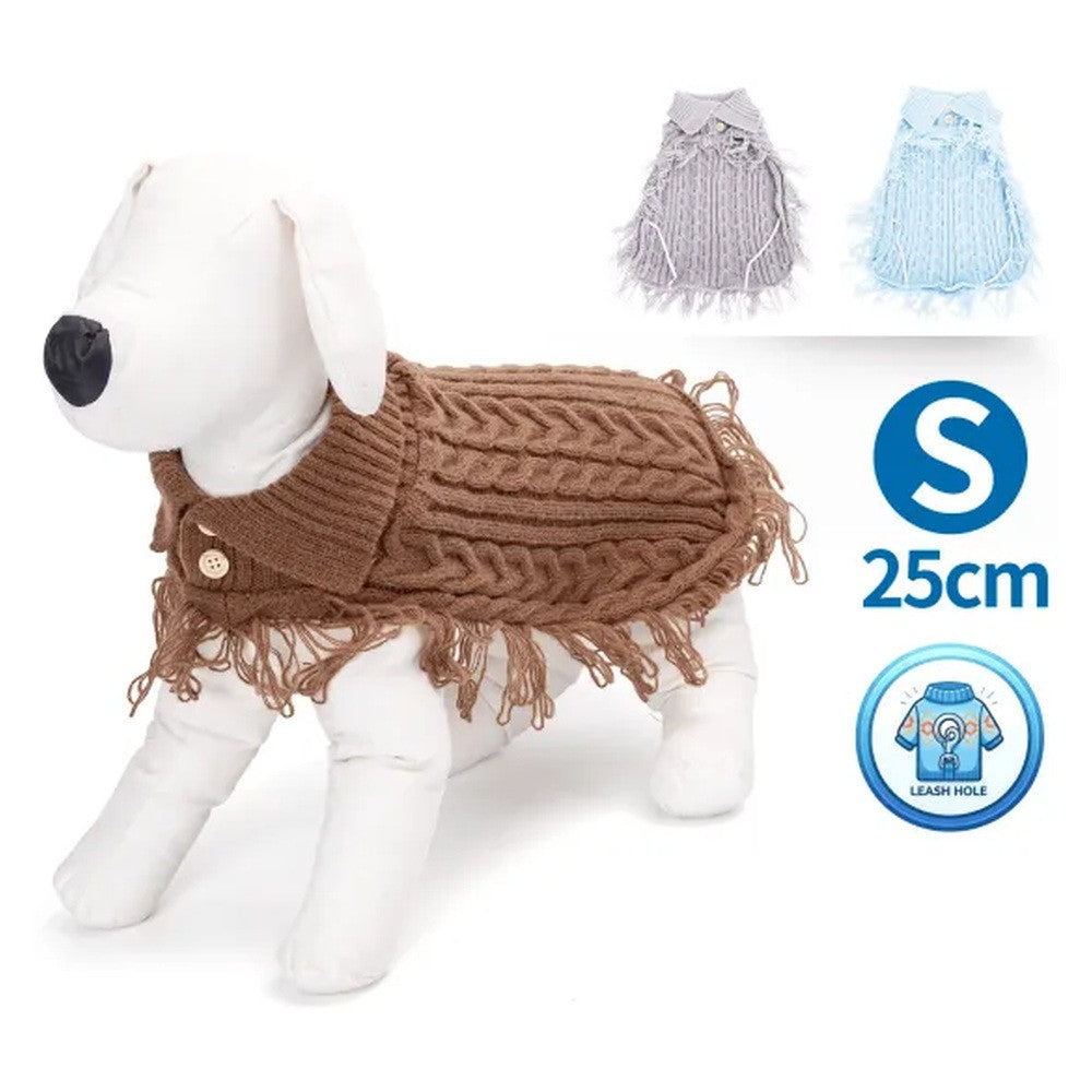Maglione con risvolto per cani colori assortiti TG. S