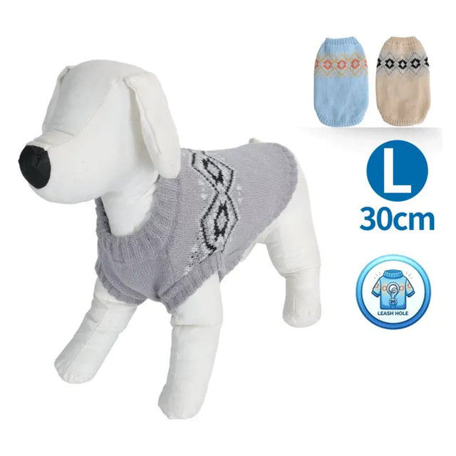 Maglione geometrico per cani colori assortiti TG. L