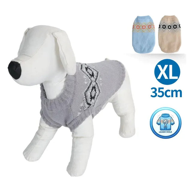 Maglione geometrico per cani colori assortiti TG. XL