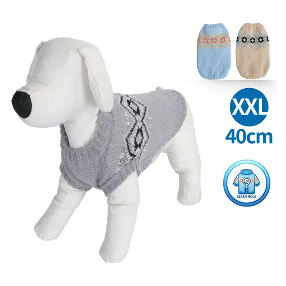 Maglione geometrico per cani colori assortiti TG. XXL