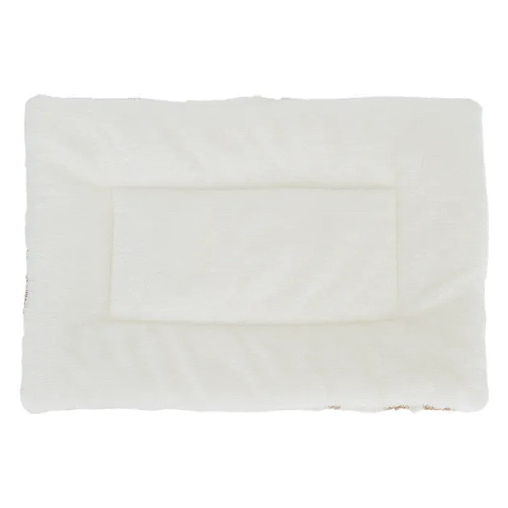 Cuscino coperta per animali bianco e caffè 55x40 cm - immagine 3