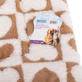 Cuscino coperta per animali bianco e caffè 55x40 cm - immagine 6