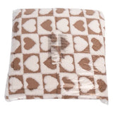 Cuccia a casetta con cuore bianca e marrone 48x45x39 cm - immagine 7