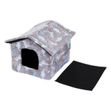 Cuccia a casetta con dinosauri 48x45x39 cm - immagine 4