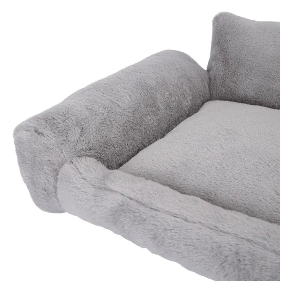 Cuccia divano grigia per animali 65x50x23 cm - immagine 4