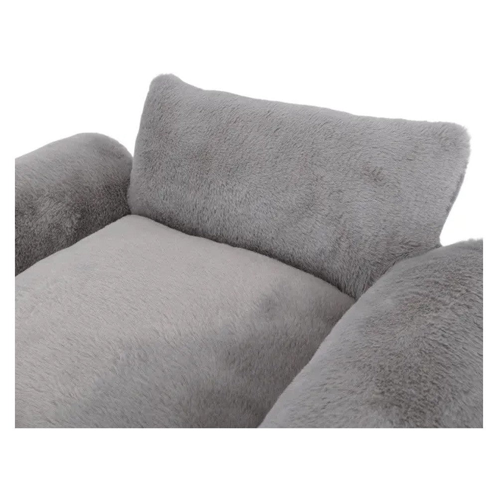 Cuccia divano grigia per animali 65x50x23 cm - immagine 5