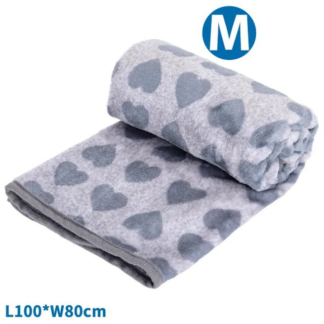 Coperta con cuori per animali 100x80 cm