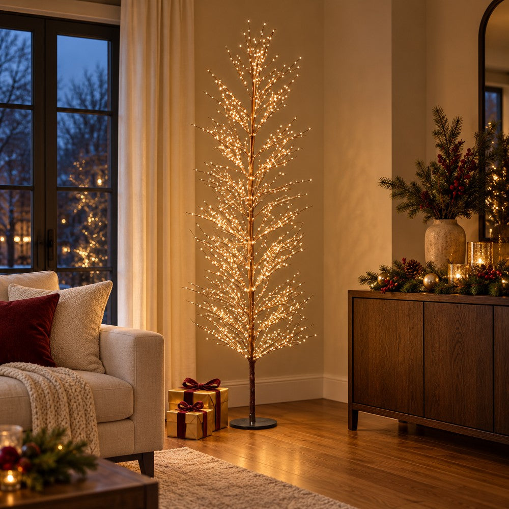Albero di Natale Decorativo 1500 Led D.70xH.180 cm - immagine 2