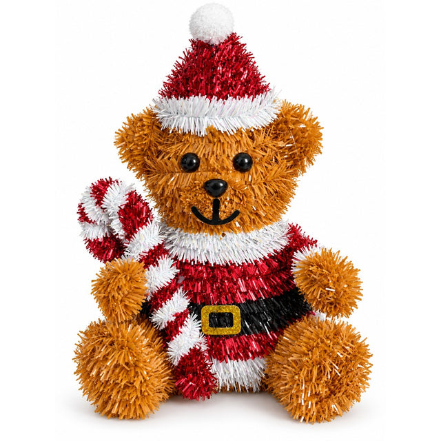 Decorazione Orso Natalizio 30 cm