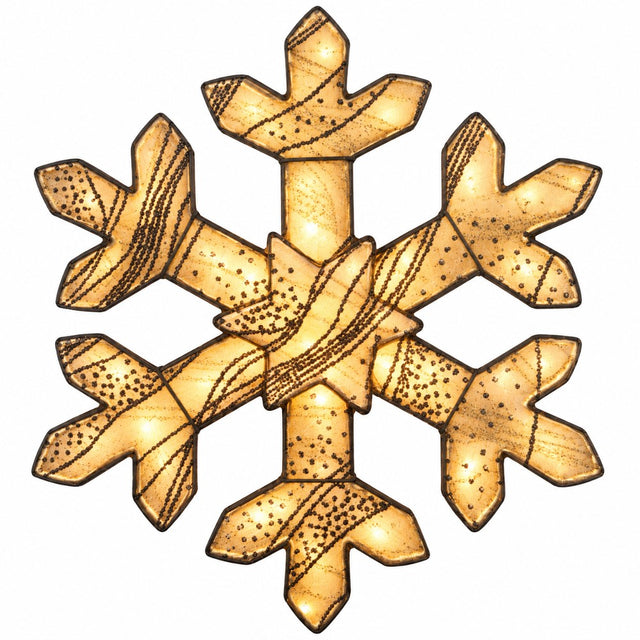Fiocco di Neve Oro in Metallo 410 Led