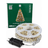 Luci di Natale 2000 Microled Bianco Caldo/Freddo - immagine 3