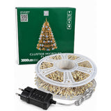 Luci di Natale 3000 Microled Bianco Caldo/Freddo - immagine 3