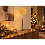 ALBERO SFERA MICROLED CON FLASH, BIANCO 120 cm - immagine 2
