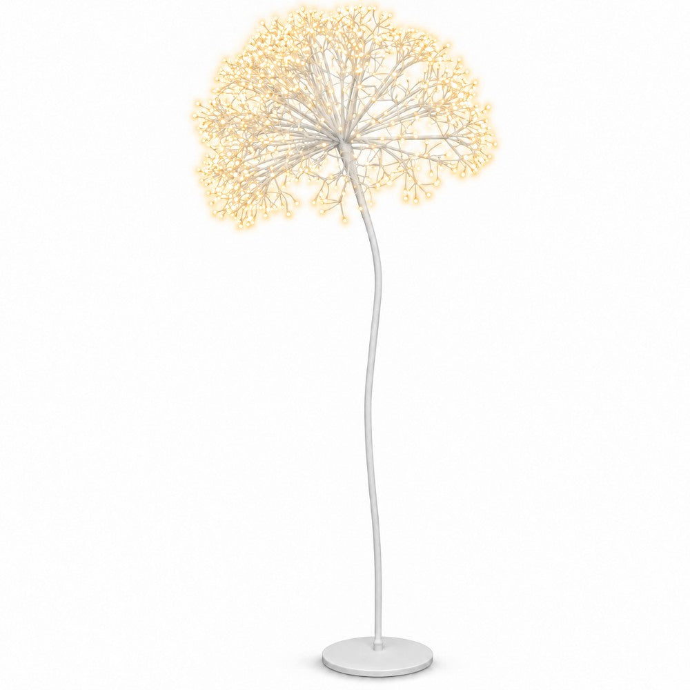 Albero a Sfera 576 Microled Bianco Caldo 150 cm