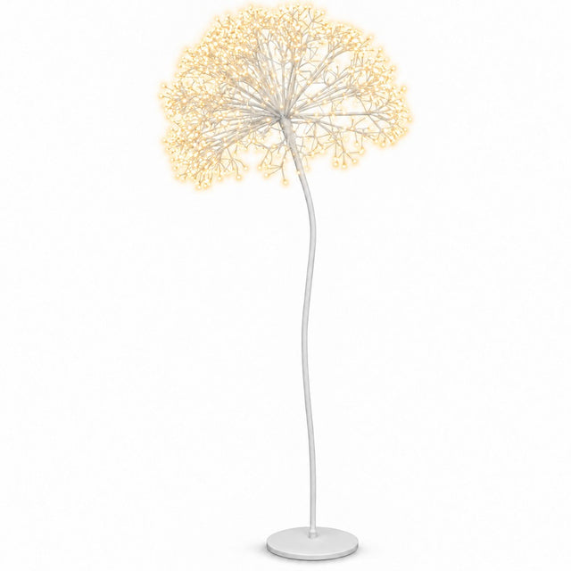 Albero a Sfera 576 Microled Bianco Caldo 150 cm