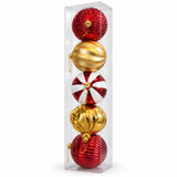 Palline di Natale 15 cm Set 5 pz Assortite - immagine 2