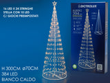 Albero di Natale luminoso 3 metri con 384 LED
