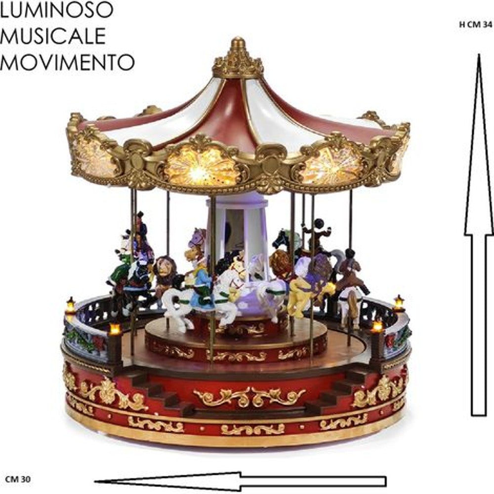 Giostrina Villaggio Natalizio con Luce, Musica e Movimento - immagine 4
