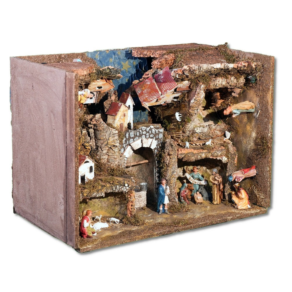 Preselibro Presepe apribile con grotta 57x37,5x43,5 cm - immagine 4