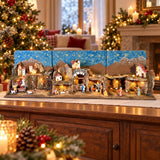 Preselibro Presepe apribile con grotta 57x37,5x43,5 cm - immagine 2