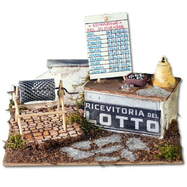 Recivitoria del lotto per presepe 20x14x14 cm