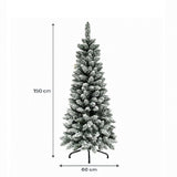 Albero di Natale Andalo Floccato 150 cm 320 Rami