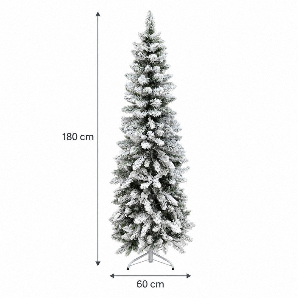Albero di Natale Andalo Floccato 180 cm 400 Rami