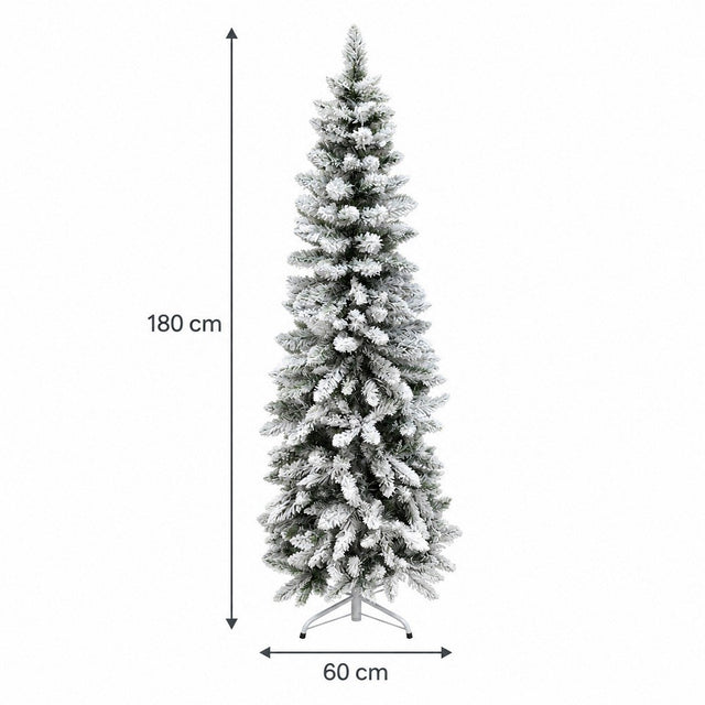Albero di Natale Andalo Floccato 180 cm 400 Rami