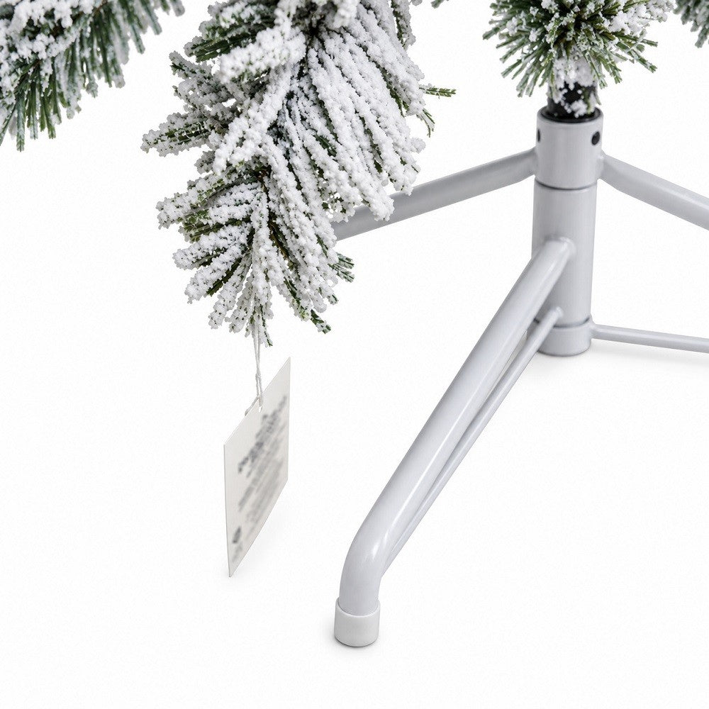 Albero di Natale Andalo Floccato 180 cm 400 Rami - immagine 5