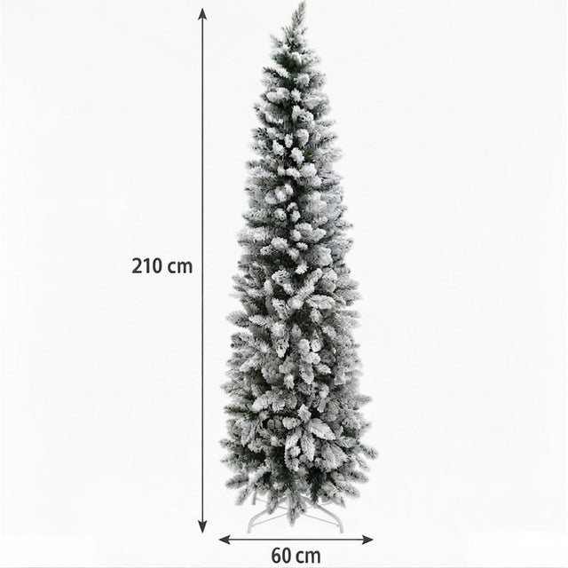 Albero di Natale Andalo Floccato 210 cm 580 Rami