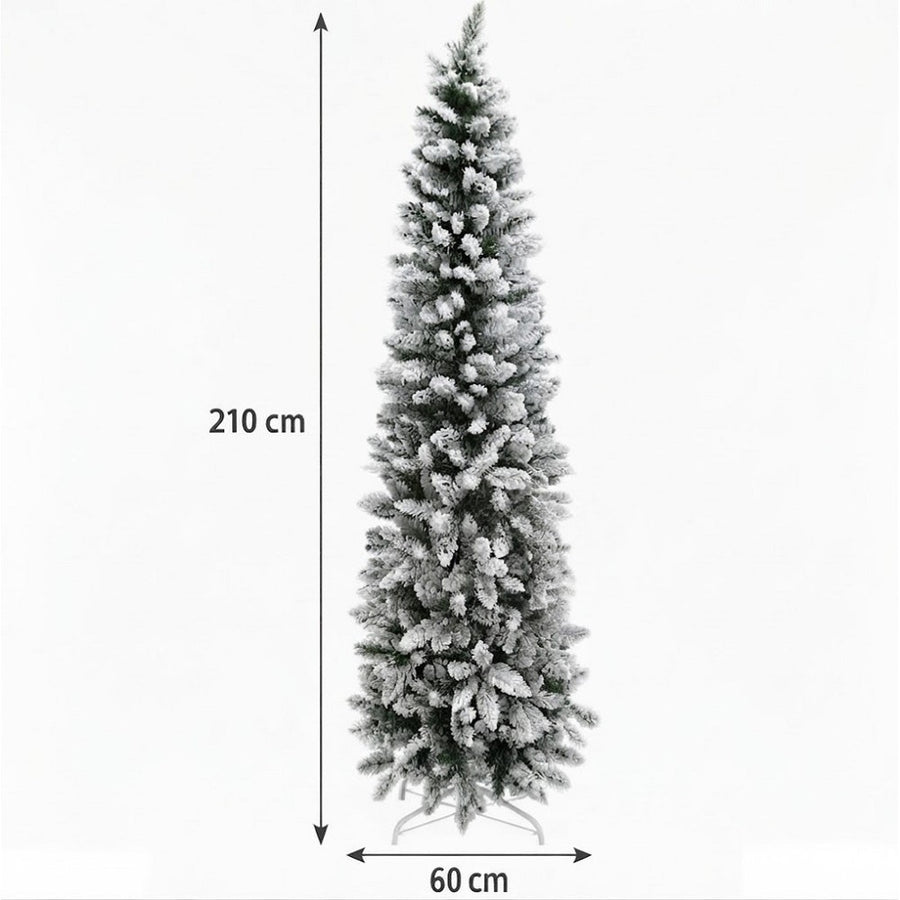 Albero di Natale Andalo Floccato 210 cm 580 Rami
